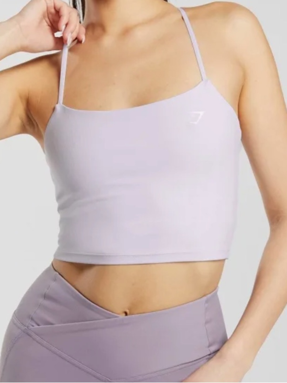 Gymshark Lilac Strappy Crop Cami